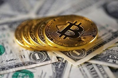 Close-up of a high-performance Bitcoin mining rig